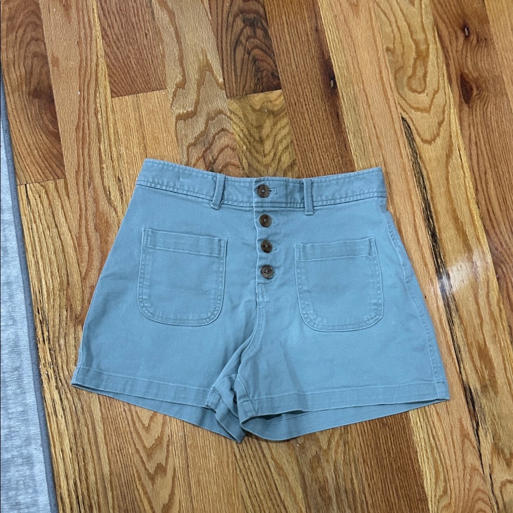 GAP High-Waisted Blue Shorts
